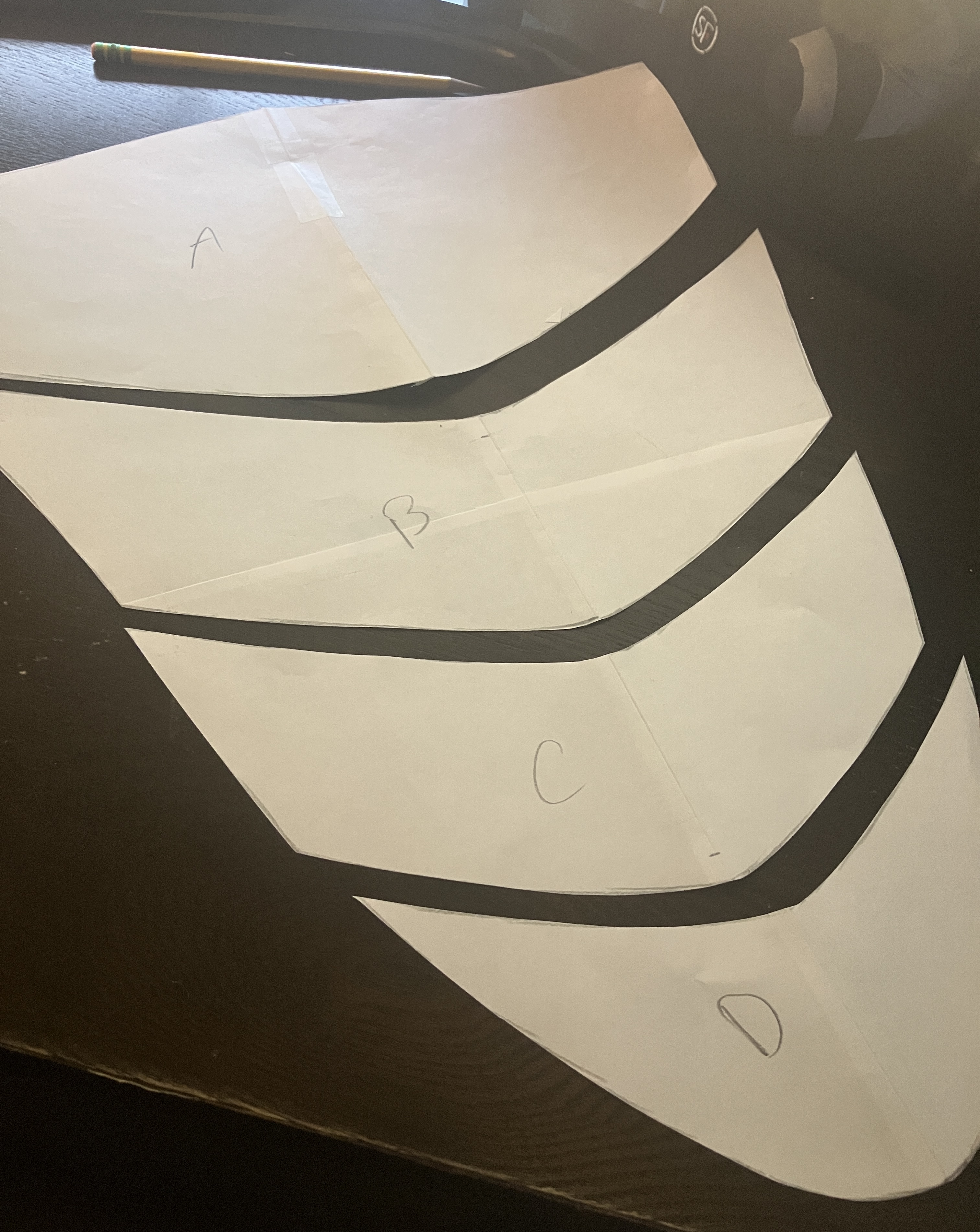 Forest armour shoulder piece with organic leaf patterns