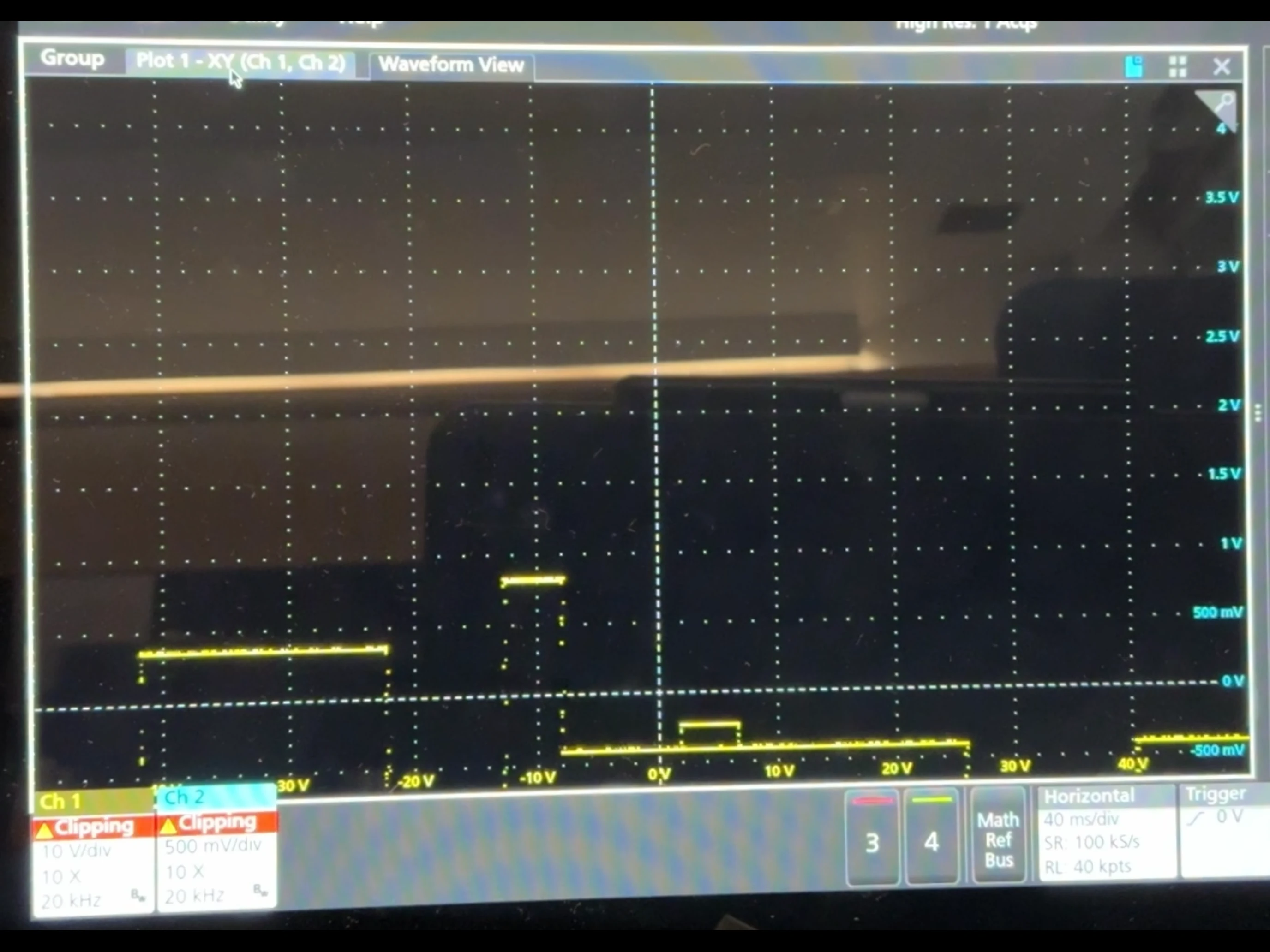 Trace Runner oscilloscope platformer