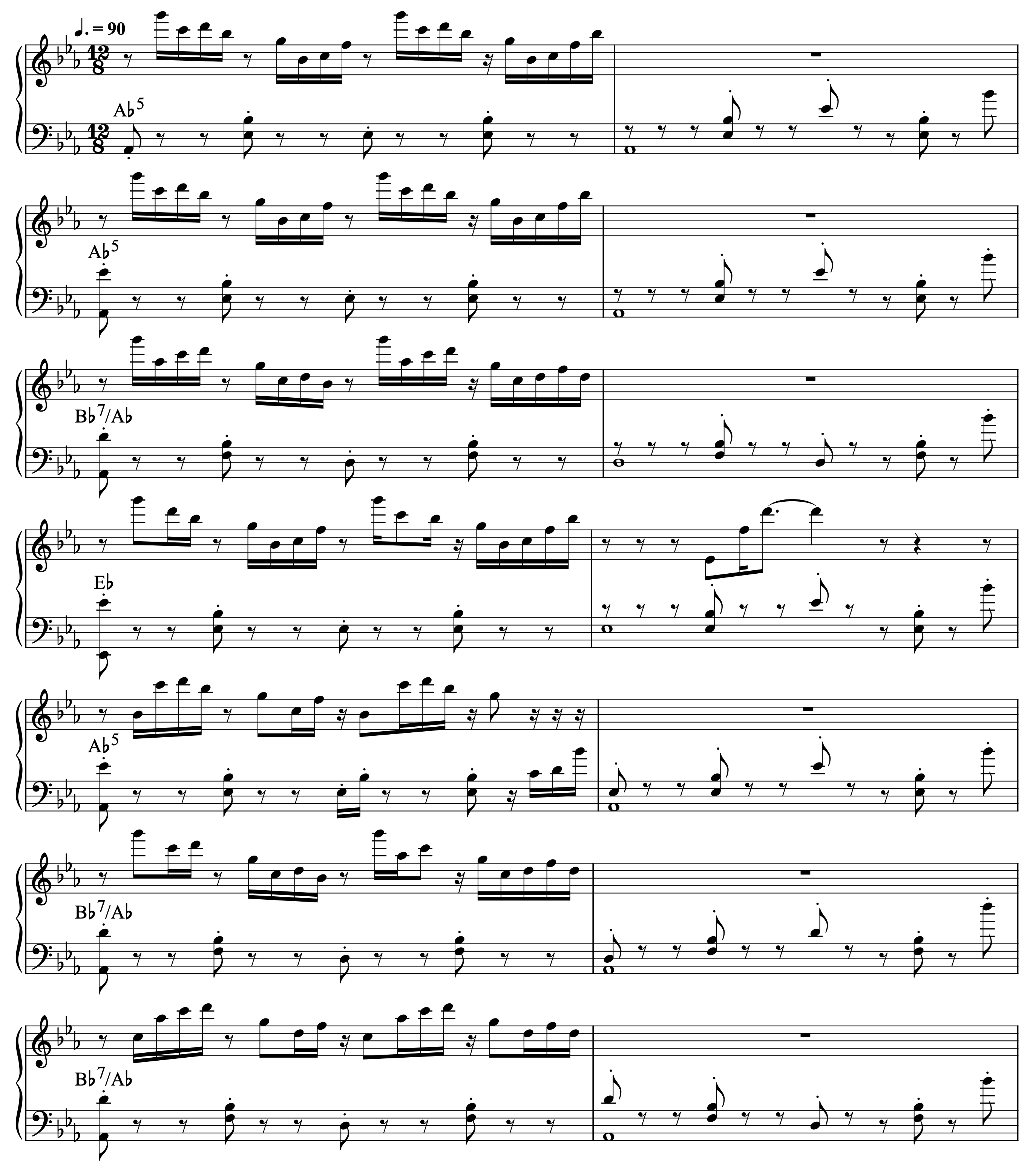 The beginning to 'Riding (Day)' from The Legend of Zelda: Breath of the Wild, transcribed by Kian M [2018] and organised by author.